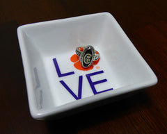 Clemson LOVE ring dish