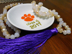 Clemson Graduation Year ring dish - Round