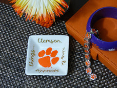 Clemson Ring & Sparkly Things ring dish