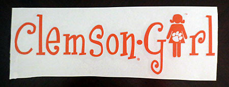 Clemson Girl Decal