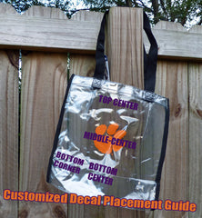 Clemson Tiger Paw Clear Stadium Tote Bag