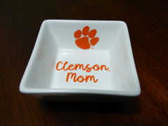 Clemson Mom square ring dish