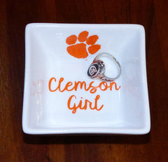 Clemson Girl Ring Dish