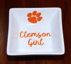 Clemson Girl Ring Dish