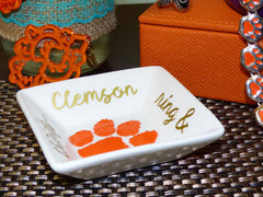 Clemson Ring & Sparkly Things ring dish