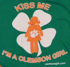 Kiss Me I'm a Clemson Girl t-shirt